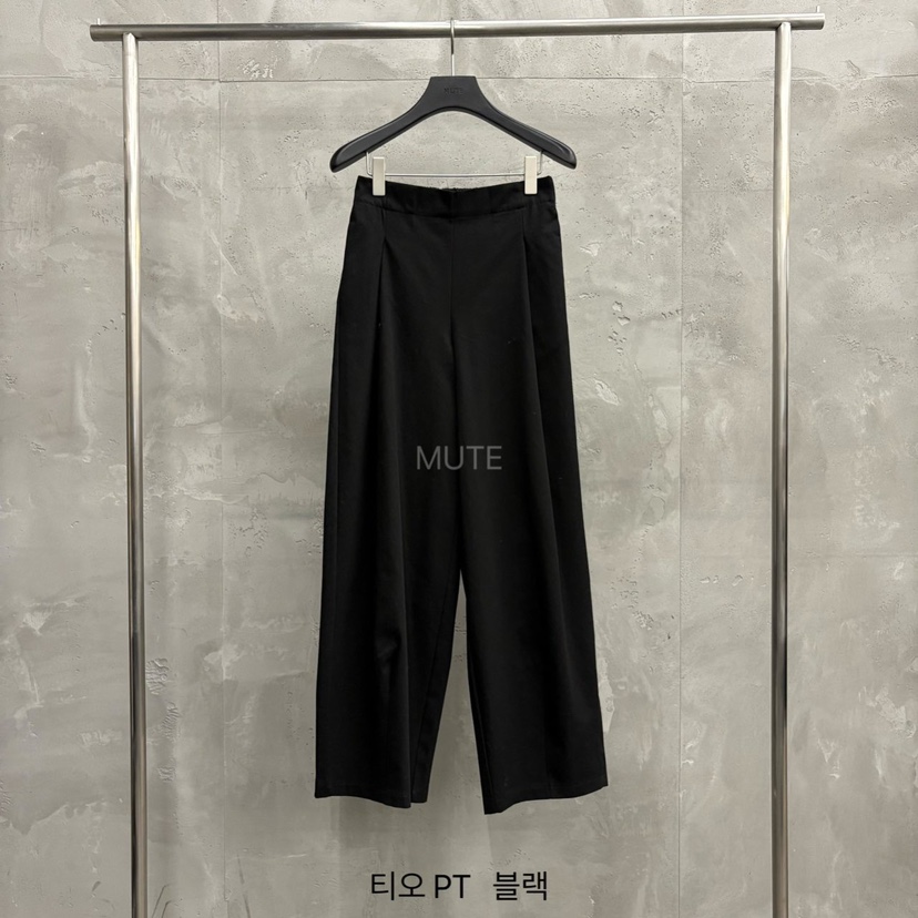 MUTE-P韓國直郵女裝新品職業休閑時尚人氣真品推薦休閑褲MUTE休閑褲圖色4黑色