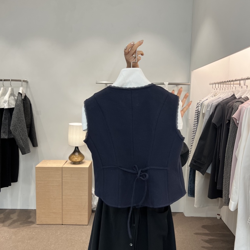 SIHO ARCHIVE韓國直郵女士新款休閑真品時尚職業馬甲亞麻SIHO ARCHIVE馬甲