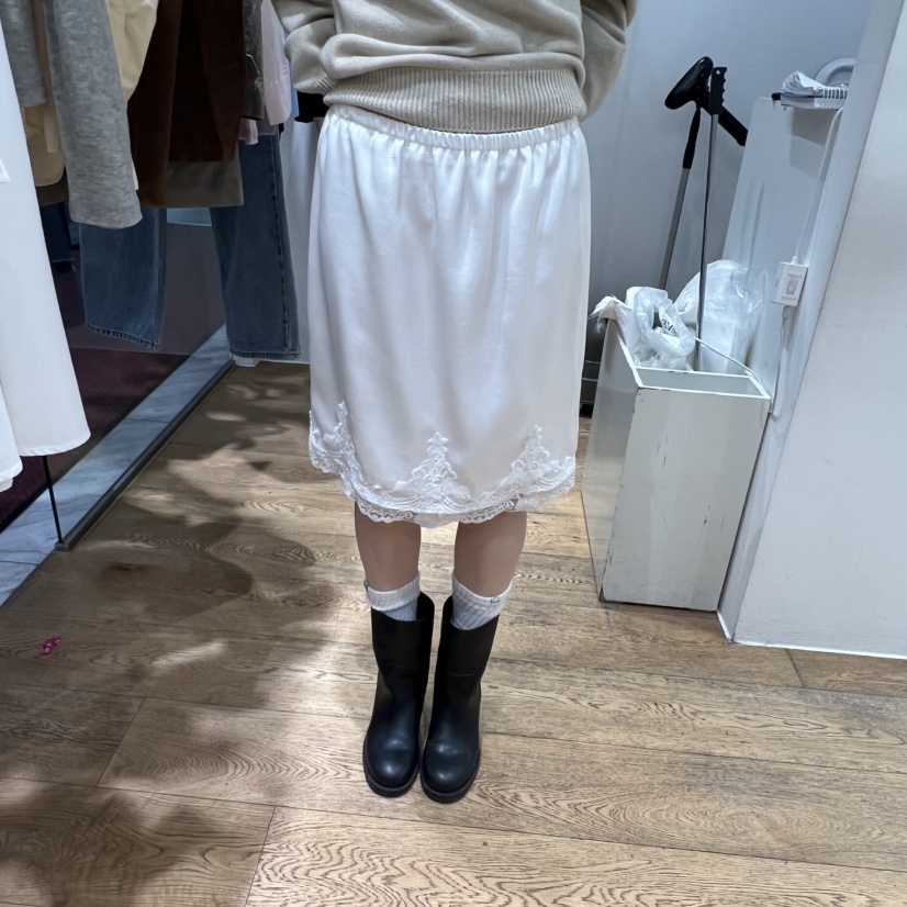 VERVEINE韓國直郵女裝新品人氣推薦時尚半身裙中短裙蕾絲VERVEINE半身裙/中短裙圖色1