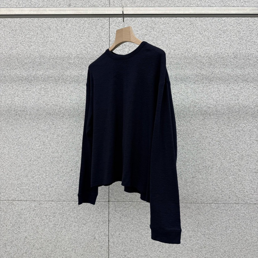 AT THE BAGEL東大門代購女士新款職業26春夏休閑長袖T恤AT THE BAGEL長袖T恤圖色2深藍色