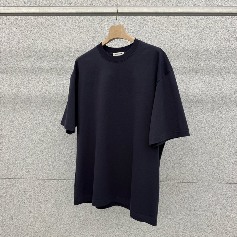 AT THE BAGEL韓國直郵女裝新品熱賣26春夏人氣休閑真品T恤AT THE BAGELT恤圖色5深藍色