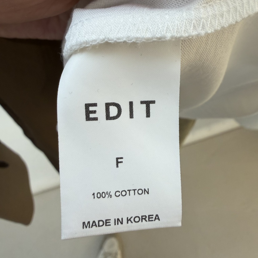 EDIT韓國代購女裝新品推薦26春夏職業真品休閑人氣長袖T恤EDIT長袖T恤
