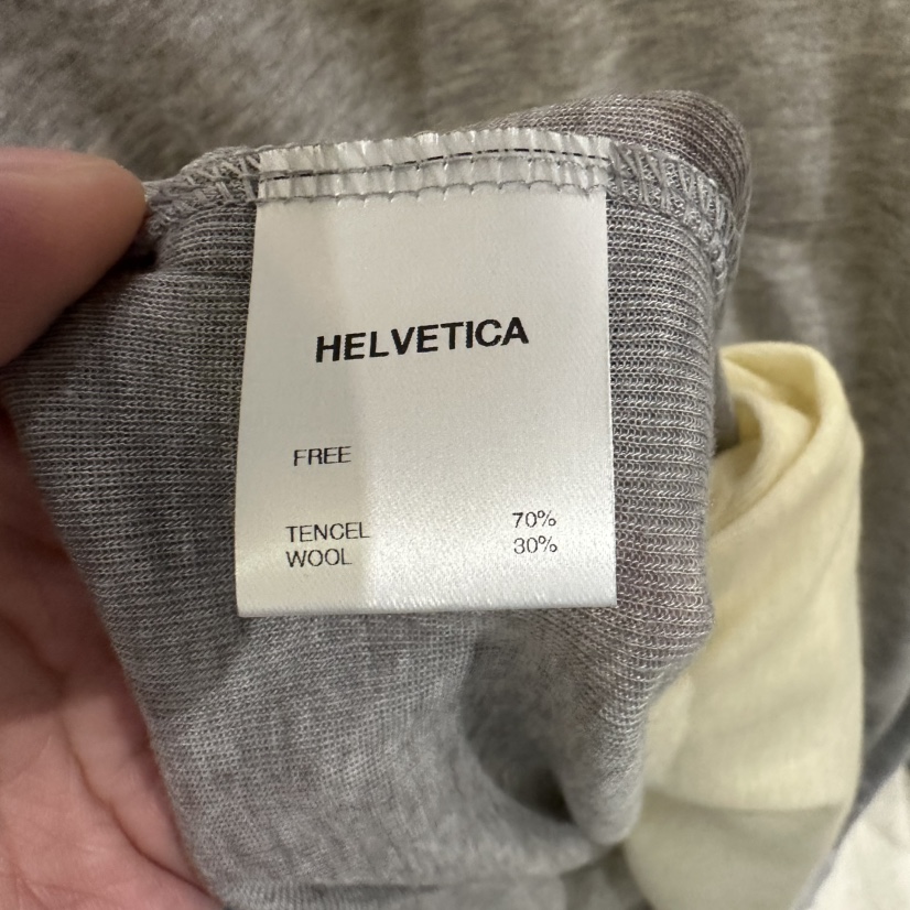 HELVETICA東大門代購女裝新品推薦真品26春夏長袖T恤不含內搭HELVETICA長袖T恤