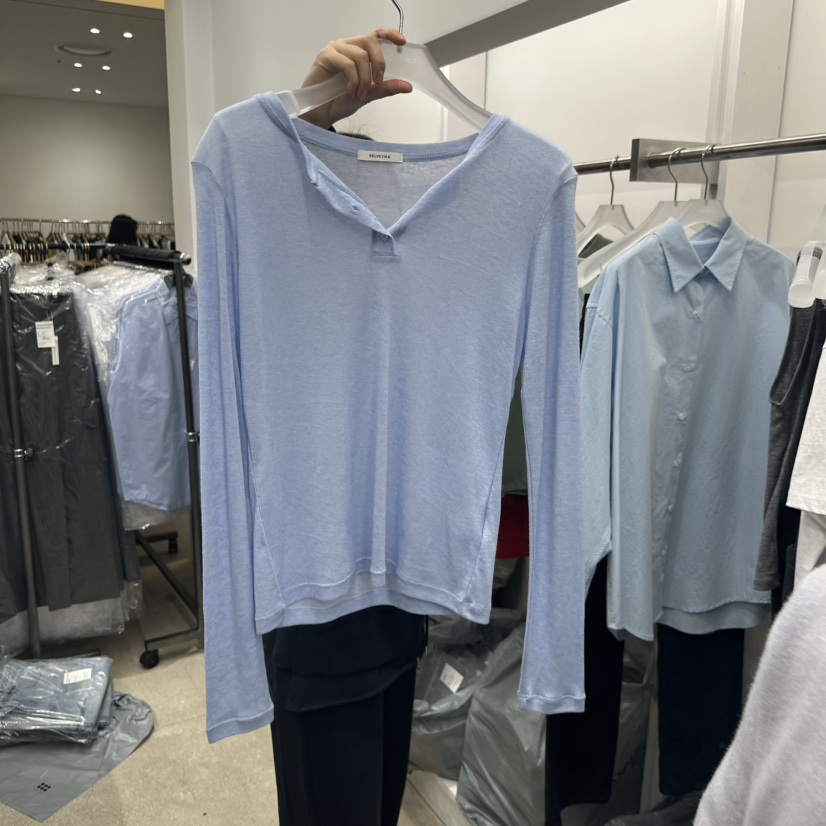 HELVETICA東大門代購女裝新品推薦真品26春夏長袖T恤不含內搭HELVETICA長袖T恤圖色3