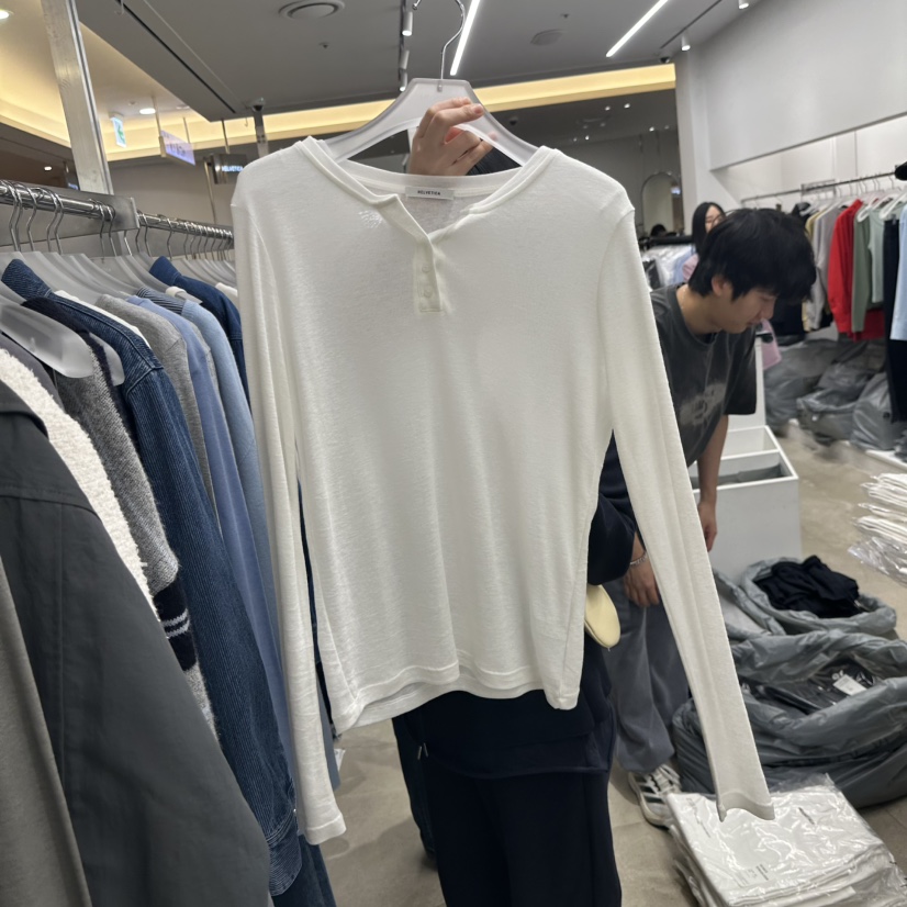 HELVETICA東大門代購女裝新品推薦真品26春夏長袖T恤不含內搭HELVETICA長袖T恤圖色5