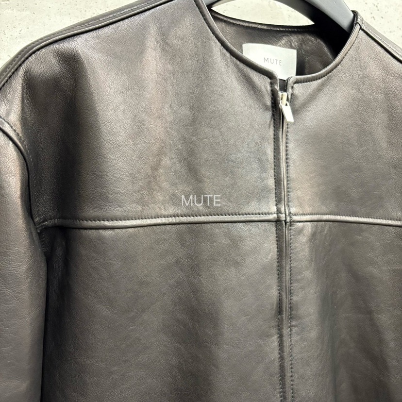 MUTE-P東大門代購女士新款時尚人氣休閑26春夏職業皮衣皮革MUTE皮衣