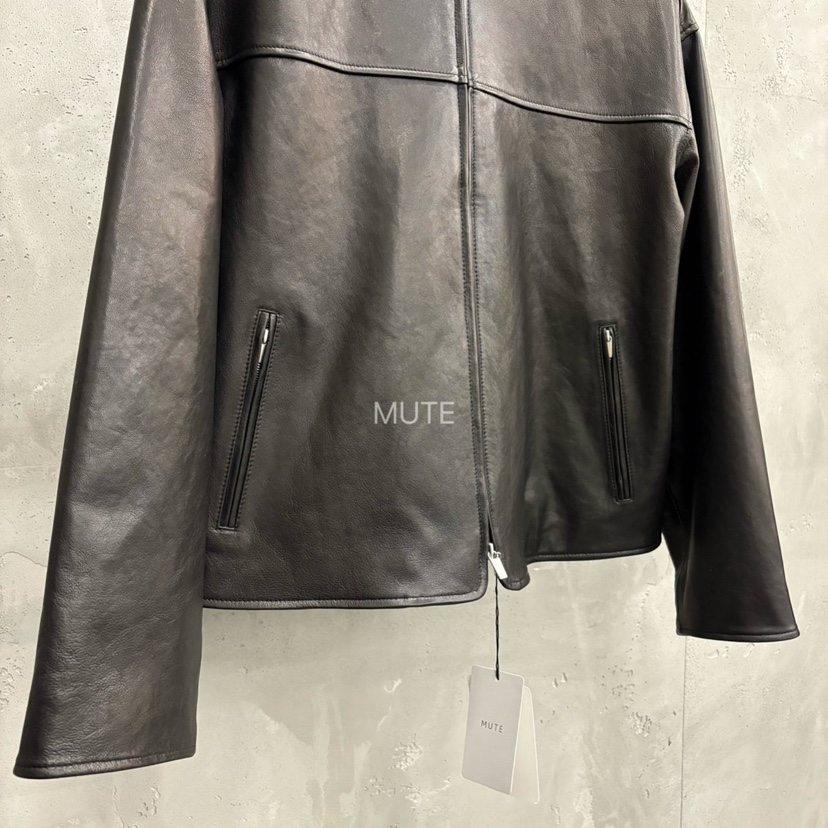 MUTE-P東大門代購女士新款時尚人氣休閑26春夏職業皮衣皮革MUTE皮衣