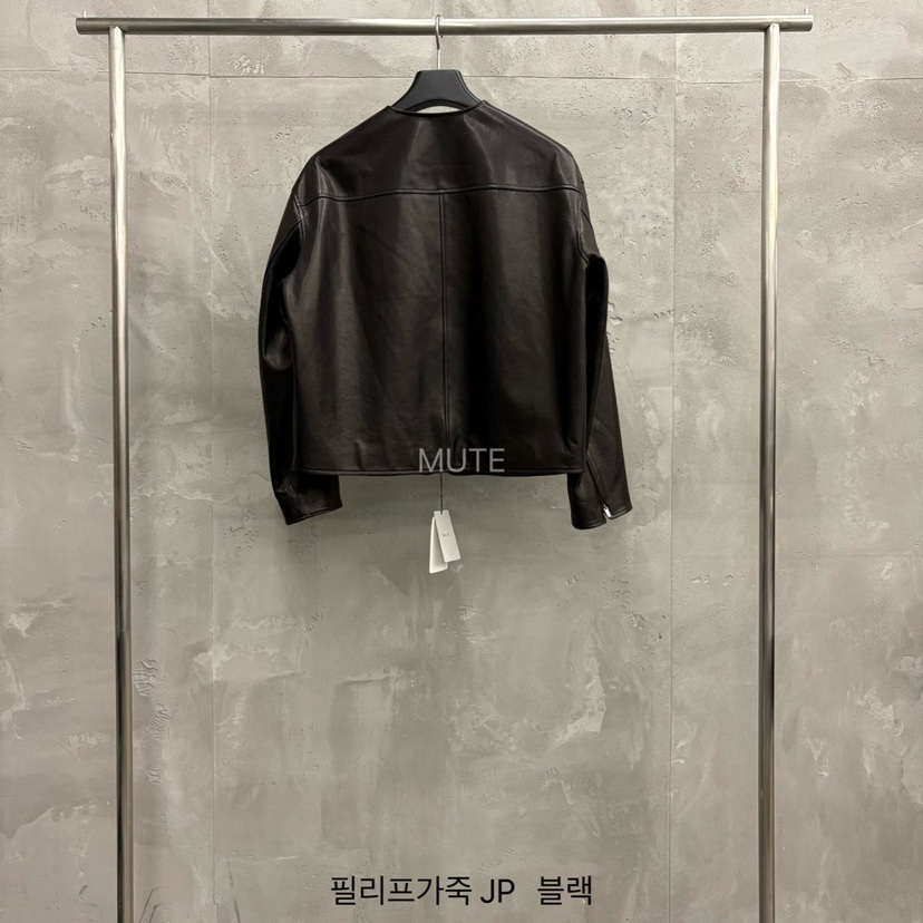 MUTE-P東大門代購女士新款時尚人氣休閑26春夏職業皮衣皮革MUTE皮衣