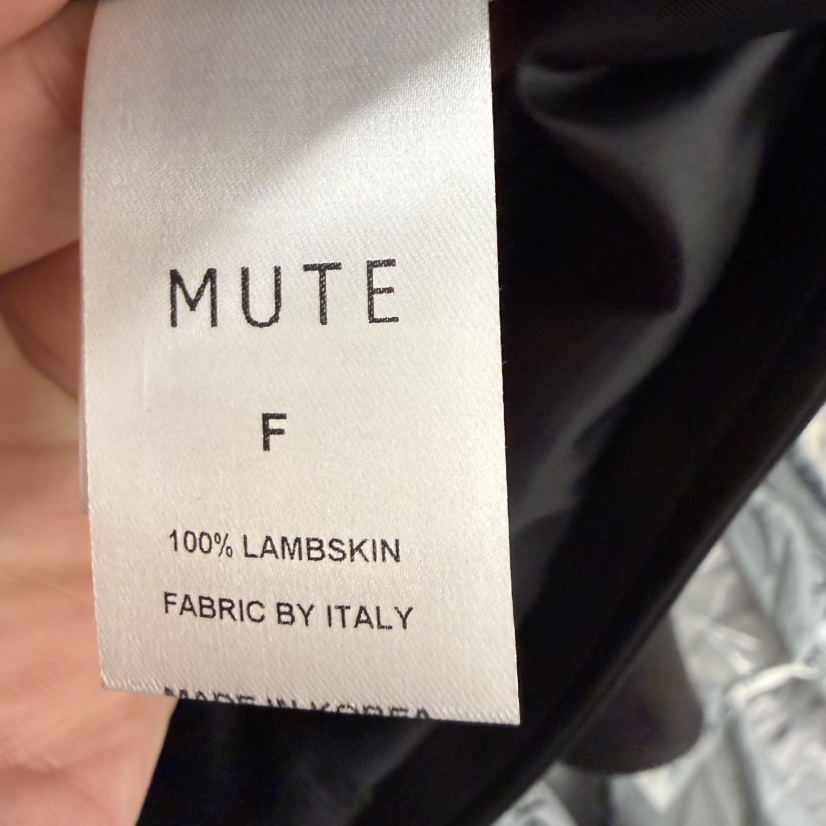 MUTE-P東大門代購女士新款時尚人氣休閑26春夏職業皮衣皮革MUTE皮衣