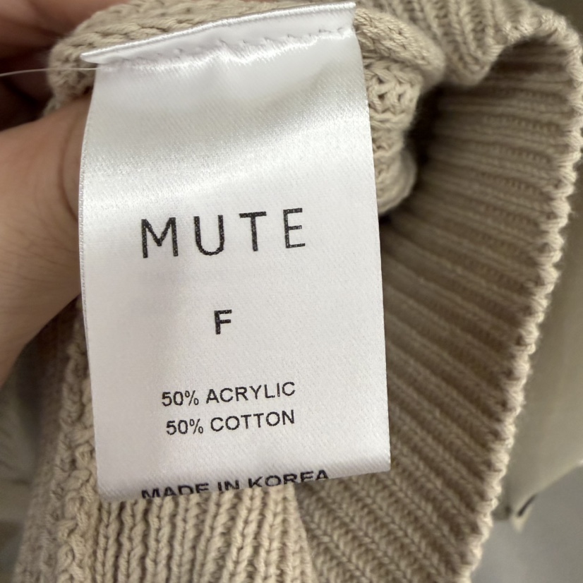 MUTE-P韓國代購女士新款休閑職業真品時尚26春夏人氣針織衫MUTE針織衫