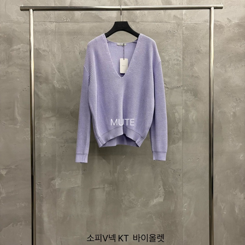 MUTE-P韓國代購女士新款休閑職業真品時尚26春夏人氣針織衫MUTE針織衫圖色2