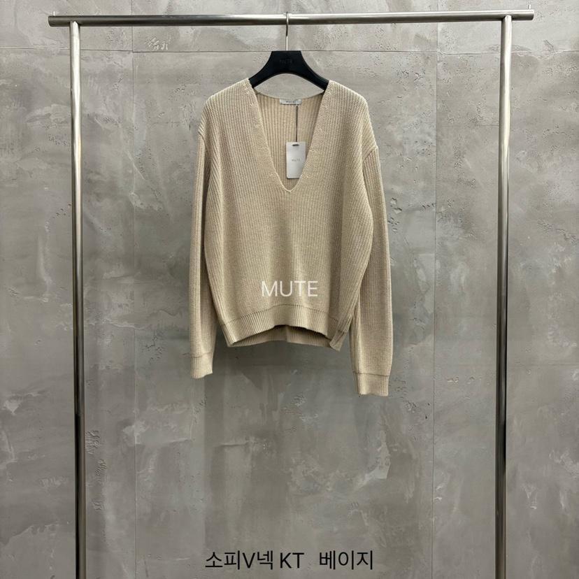 MUTE-P韓國代購女士新款休閑職業真品時尚26春夏人氣針織衫MUTE針織衫圖色5