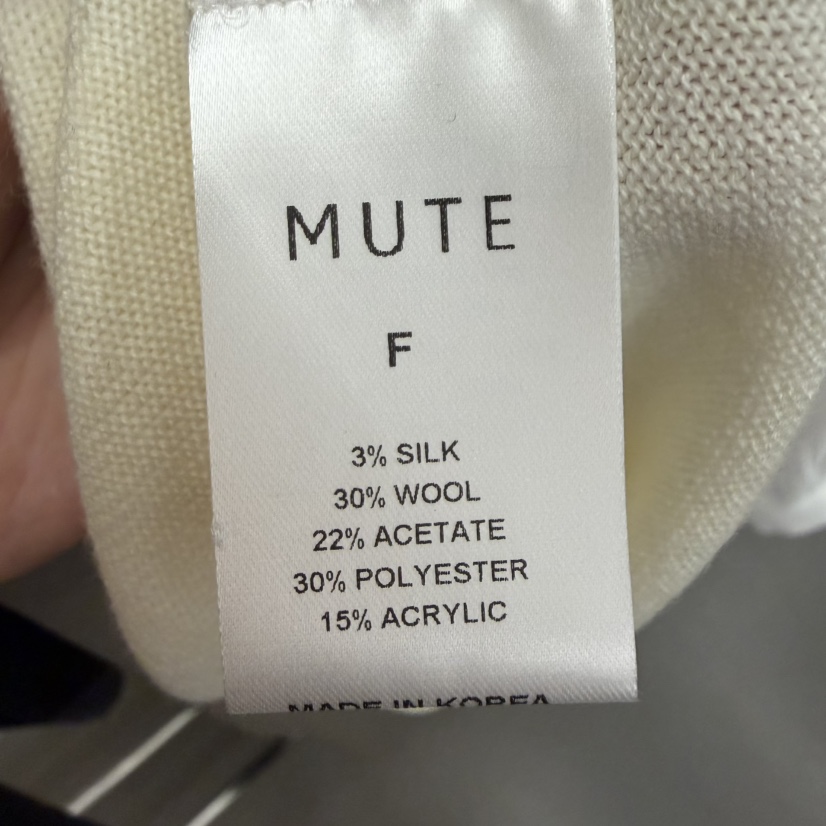 MUTE-P韓國代購女裝新款休閑真品熱賣26春夏職業人氣針織衫MUTE針織衫