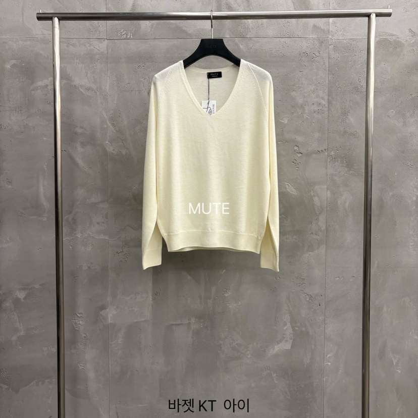 MUTE-P韓國代購女裝新款休閑真品熱賣26春夏職業人氣針織衫MUTE針織衫圖色1