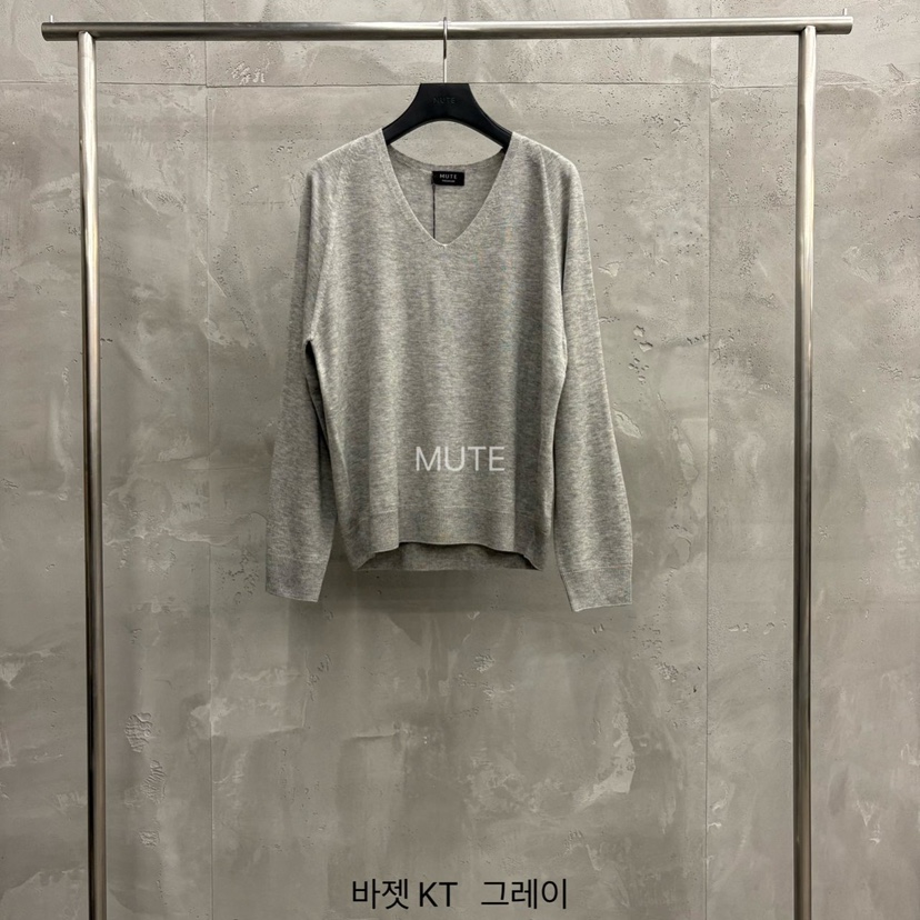 MUTE-P韓國代購女裝新款休閑真品熱賣26春夏職業人氣針織衫MUTE針織衫圖色2