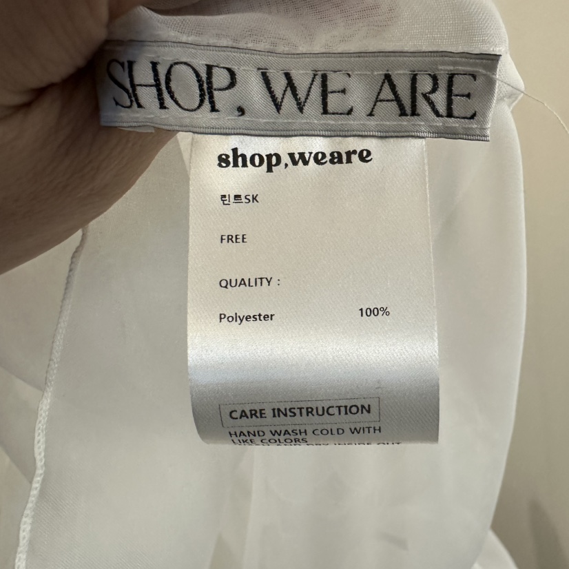 WE ARE/WELOVER東大門直郵女裝新款休閑真品26春夏短裙棉SHOP_WE ARE短裙