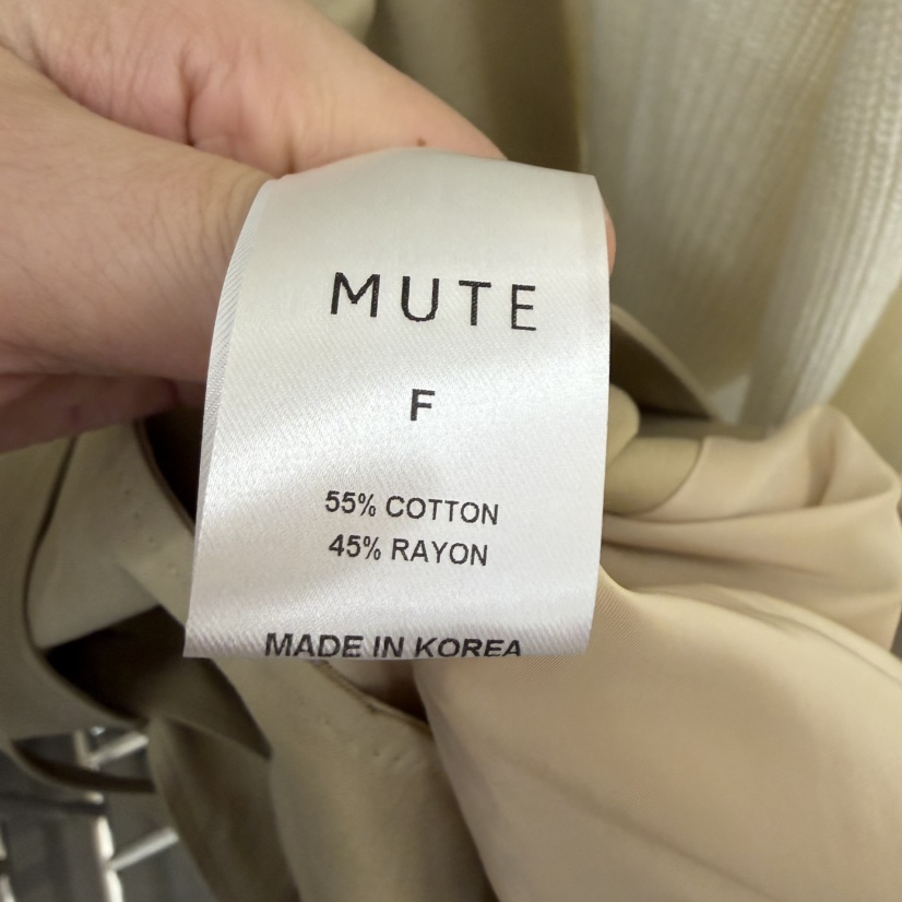 MUTE-P東大門實拍女士新品真品時尚推薦休閑長款風衣含腰帶MUTE長款風衣