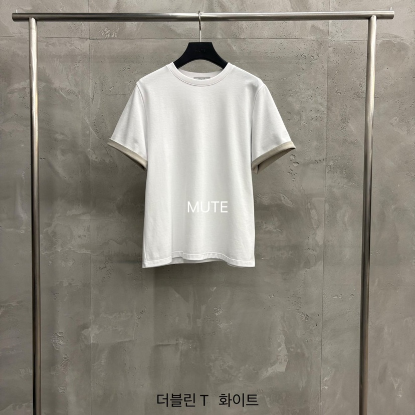 MUTE-P韓國直郵女士新品熱賣人氣休閑時尚26春夏職業T恤MUTET恤圖色1