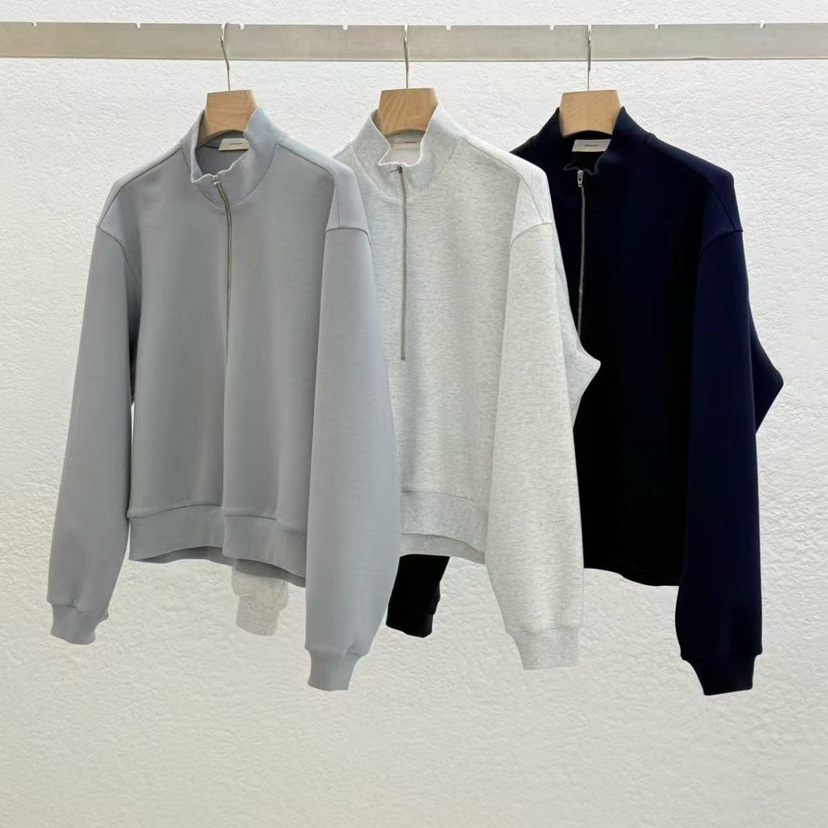 STATEMENT東大門直郵女士新款26春夏熱賣人氣職業衛衣拉鏈STATEMENT衛衣