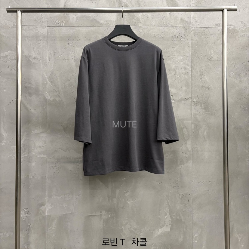 MUTE-P韓國代購女士新品職業推薦時尚真品休閑熱賣26春夏T恤MUTET恤圖色4墨色