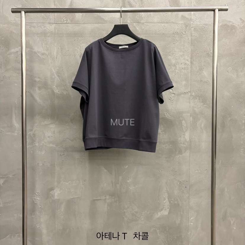 MUTE-P韓國直郵女裝新品時尚真品熱賣26春夏人氣推薦T恤MUTET恤圖色3墨色