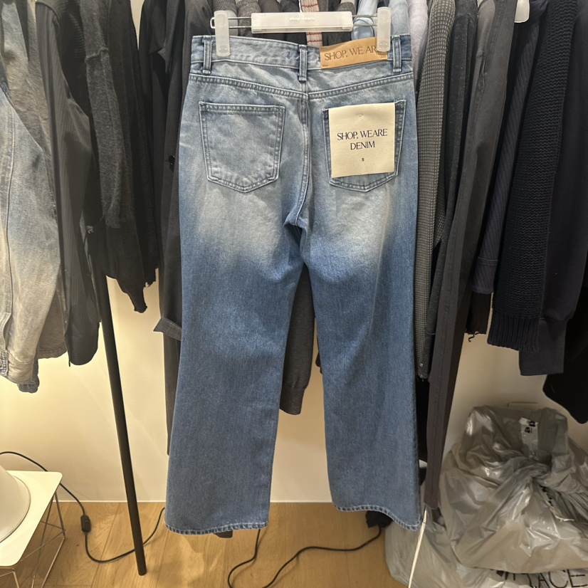 WE ARE/WELOVER韓國代購女裝新款真品休閑26春夏牛仔褲SHOP_WE ARE牛仔褲