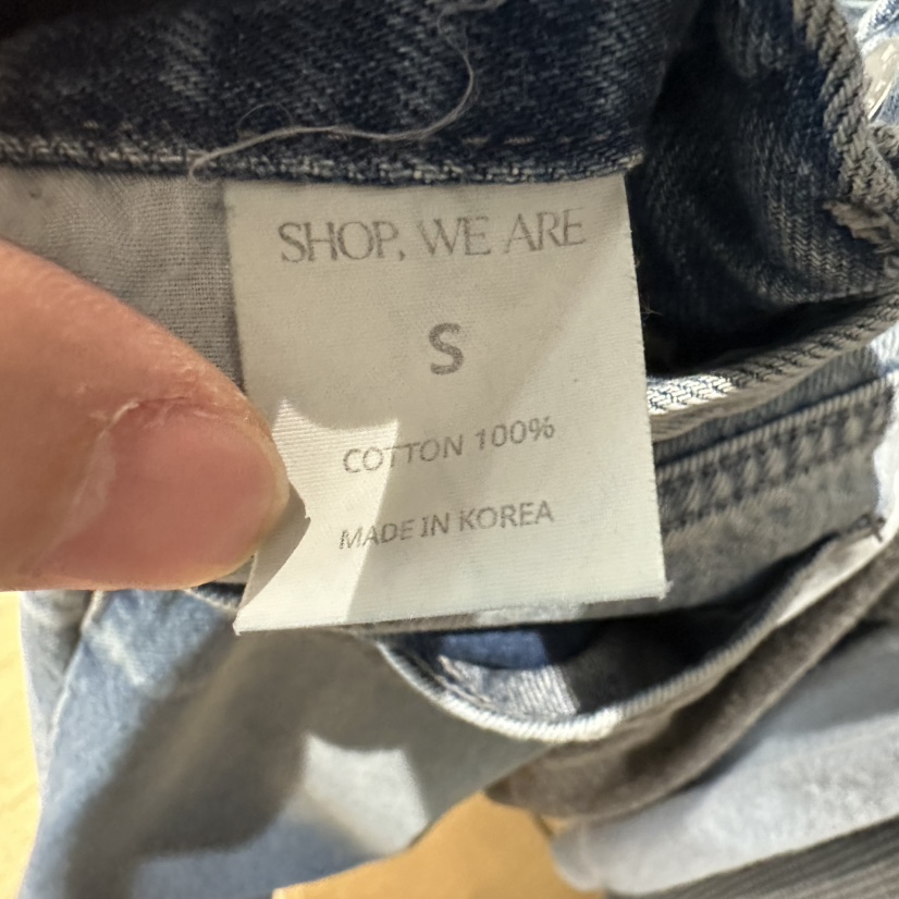 WE ARE/WELOVER韓國代購女裝新款真品休閑26春夏牛仔褲SHOP_WE ARE牛仔褲