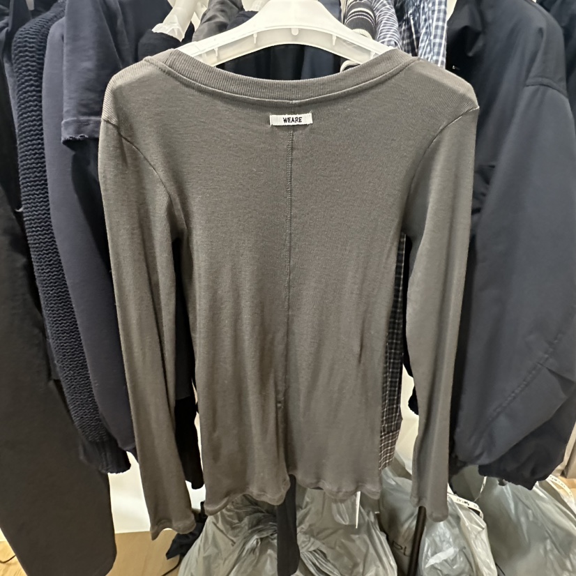 WE ARE/WELOVER東大門代購女裝新款時尚休閑職業長袖T恤SHOP_WE ARE長袖T恤