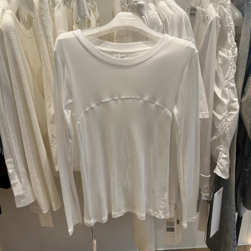 WE ARE/WELOVER東大門代購女裝新款時尚休閑職業長袖T恤SHOP_WE ARE長袖T恤圖色4白色