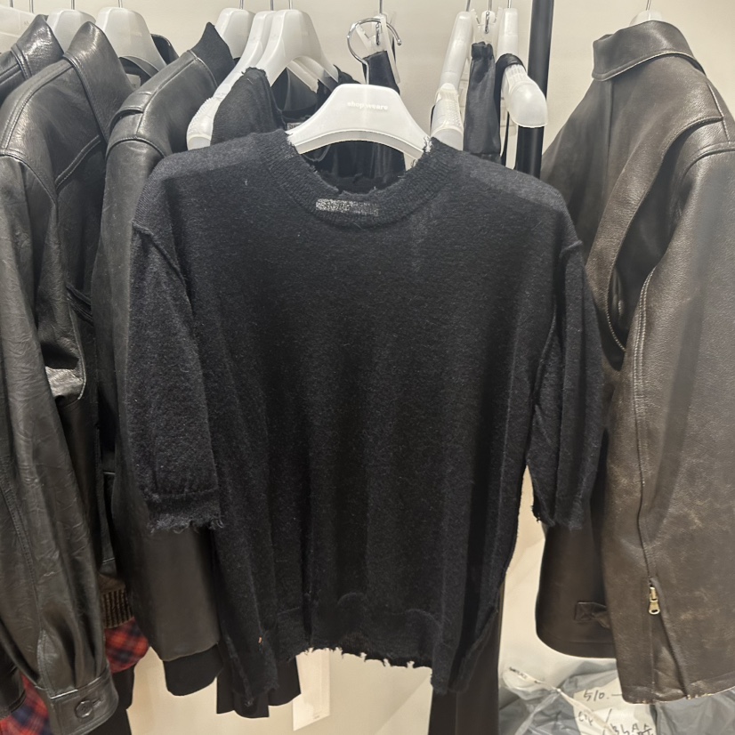 WE ARE/WELOVER韓國代購女裝新品時尚職業休閑26春夏針織衫SHOP_WE ARE針織衫圖色4黑色