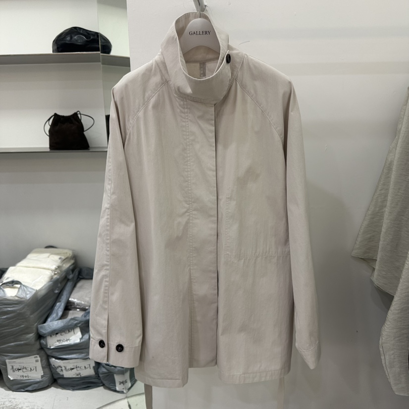 GALLERY-P東大門代購女裝新品職業休閑夾克含腰帶高領羅紋GALLERY-P夾克圖色1