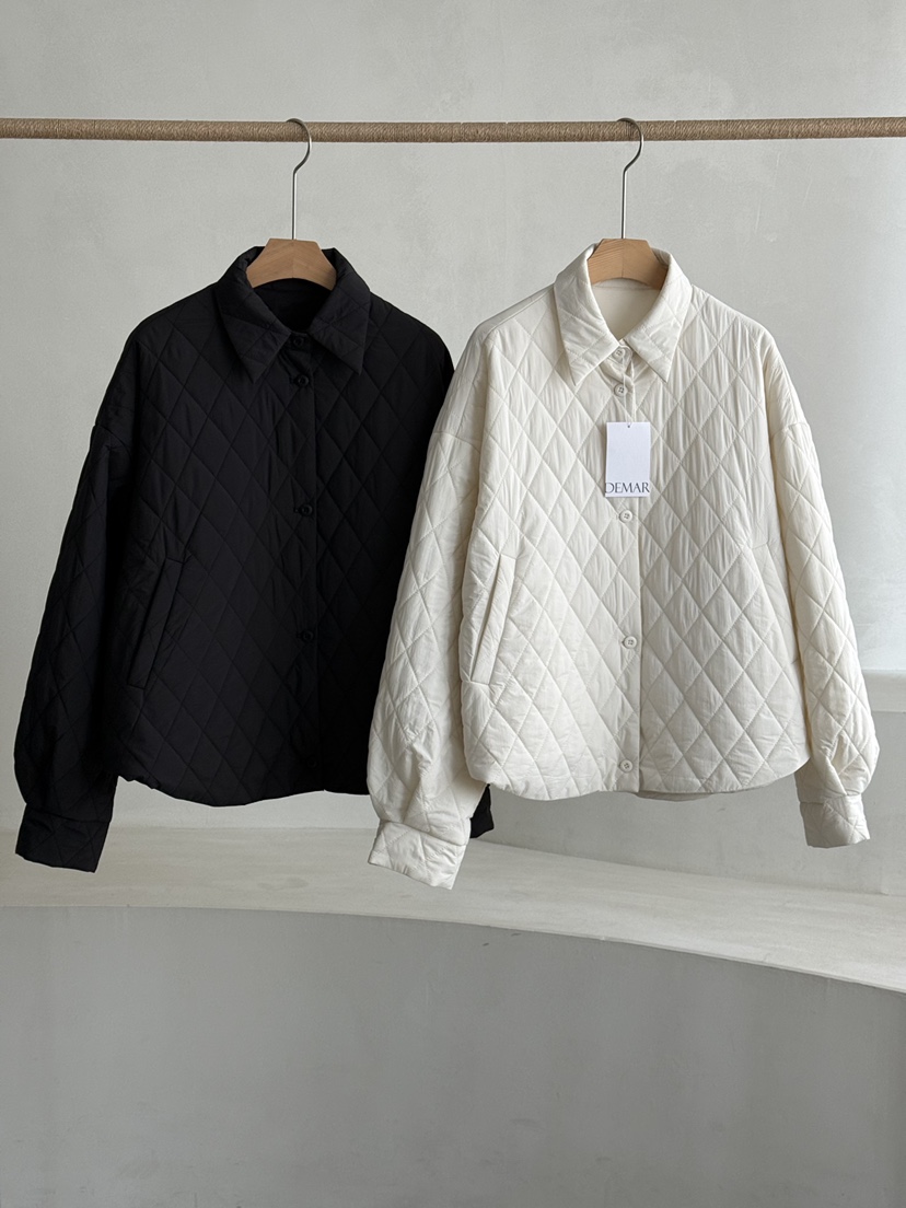 DEMAR東大門實拍女士新款休閑26春夏熱賣推薦夾克雙面絎縫DEMAR夾克
