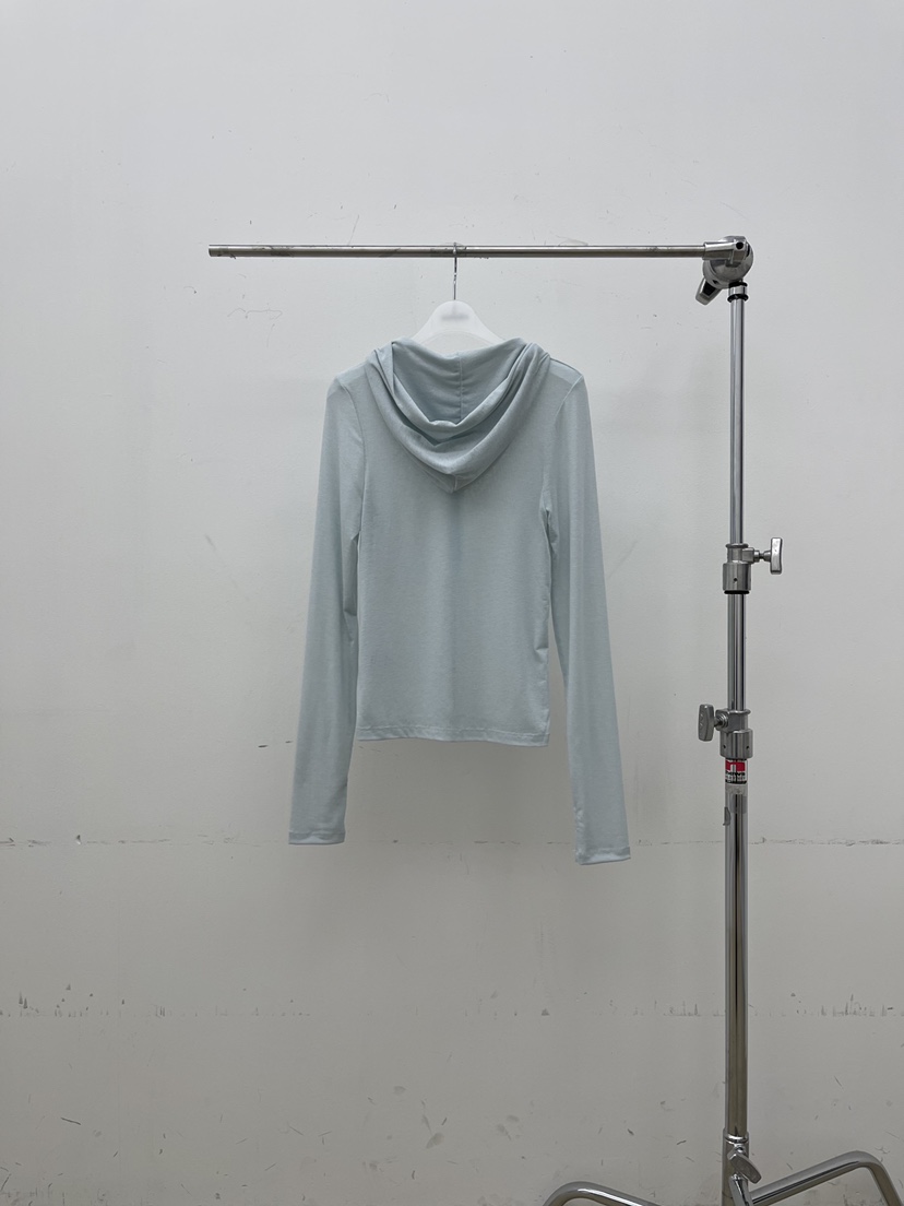 ATMOSPHERE東大門實拍女裝新款休閑26春夏長袖T恤兜帽透明ATMOSPHERE/BLING長袖T恤