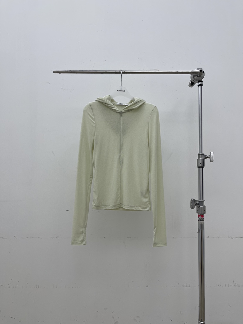 ATMOSPHERE東大門實拍女裝新款休閑26春夏長袖T恤兜帽透明ATMOSPHERE/BLING長袖T恤圖色2