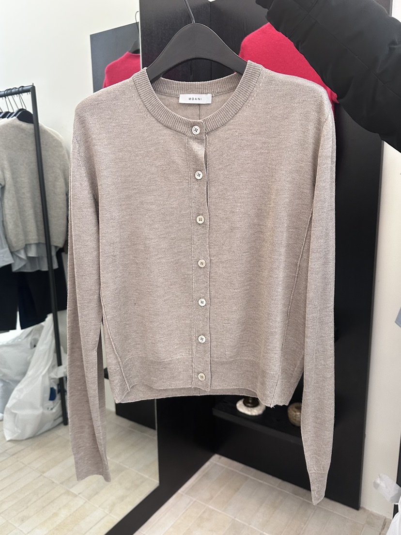MOANI韓國代購女士新品休閑熱賣人氣推薦時尚真品針織衫開衫MOANI針織衫圖色2