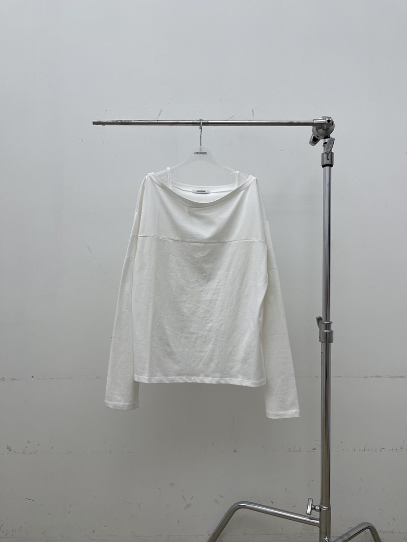 ATMOSPHERE東大門實拍女士新款時尚職業人氣推薦26春夏長袖T恤ATMOSPHERE/BLING長袖T恤圖色1