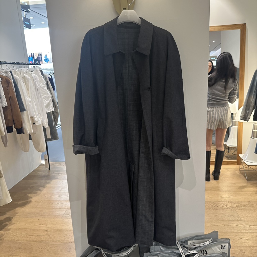 WE ARE/WELOVER韓國直郵女裝新品時尚休閑長款風衣里外穿SHOP_WE ARE長款風衣圖色1