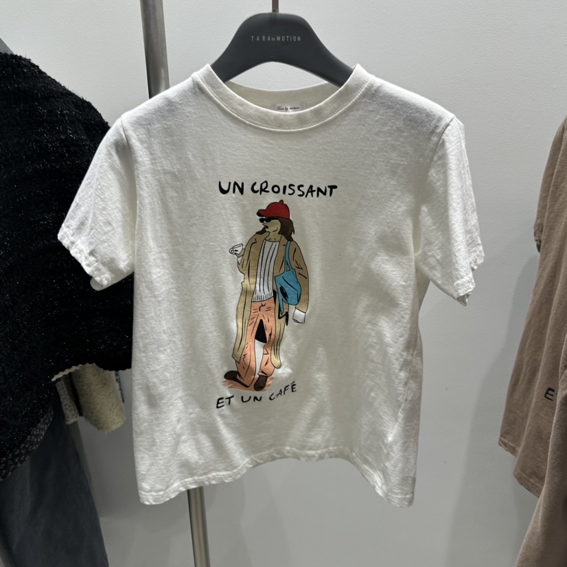 TARABY MOTION韓國代購女裝新款真品時尚推薦職業休閑T恤TARABY MOTIONT恤圖色1