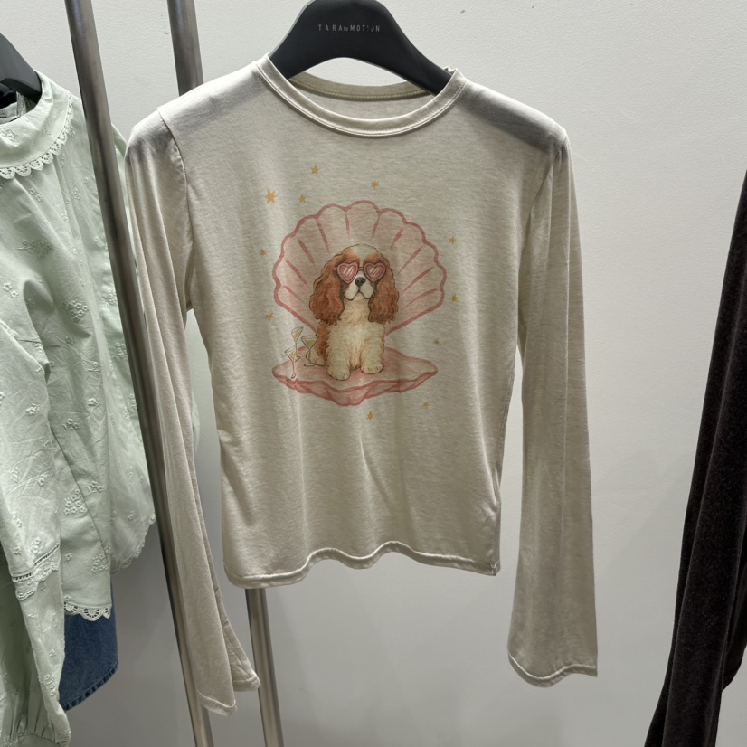 TARABY MOTION東大門直郵女士新品職業人氣真品推薦長袖T恤TARABY MOTION長袖T恤圖色1