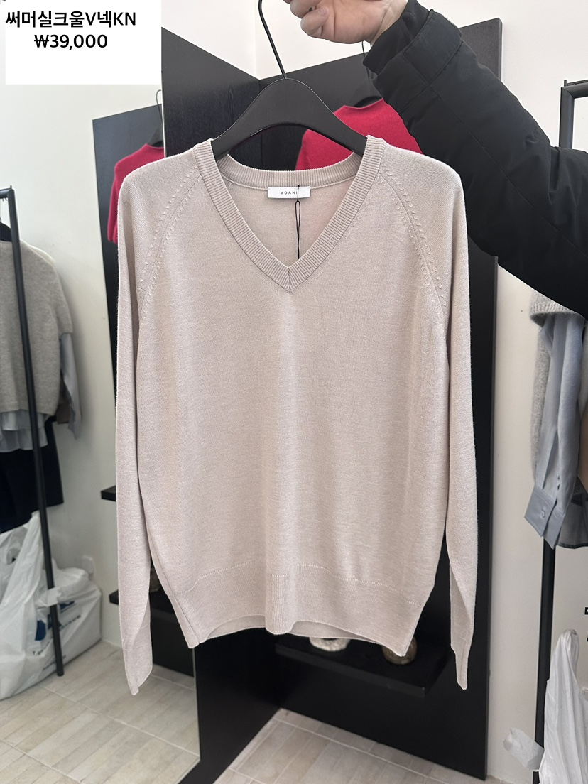 MOANI東大門代購女士新品26春夏休閑人氣推薦真品職業針織衫MOANI針織衫圖色1