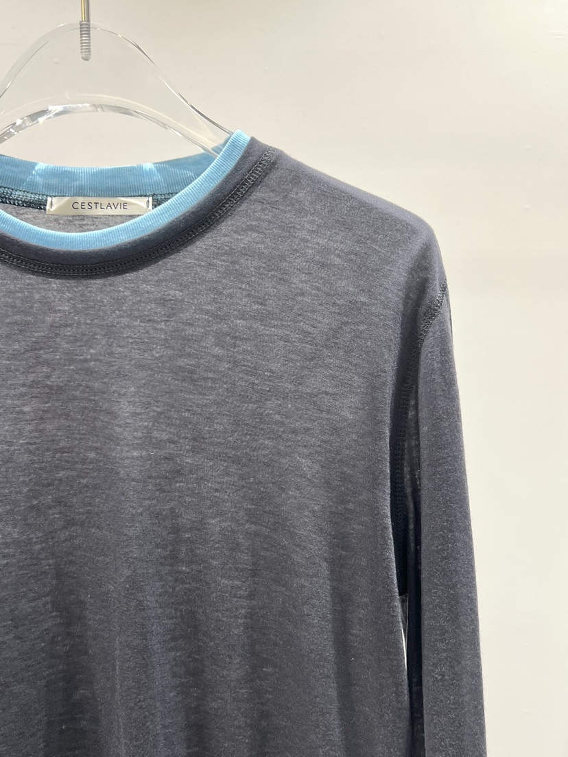 CESTLAVIE韓國代購女士新款真品時尚休閑長袖T恤天絲羊毛CESTLAVIE長袖T恤