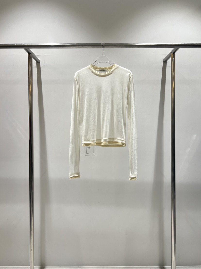 CESTLAVIE韓國代購女士新款真品時尚休閑長袖T恤天絲羊毛CESTLAVIE長袖T恤圖色1