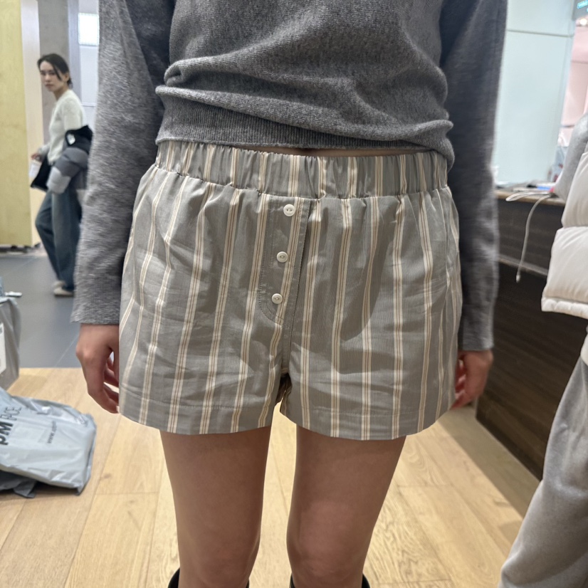 WE ARE/WELOVER東大門實拍女裝新品26春夏職業推薦短褲SHOP_WE ARE短褲圖色2灰色