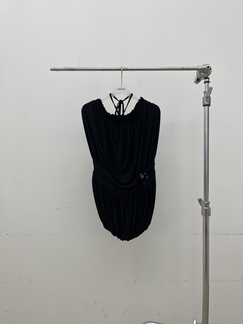 ATMOSPHERE東大門代購女士新品真品休閑職業26春夏連衣裙ATMOSPHERE/BLING連衣裙圖色2黑