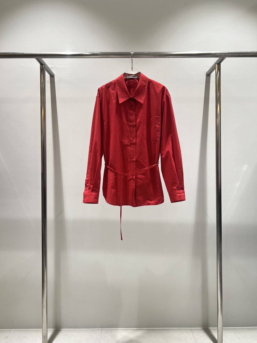 CESTLAVIE韓國直郵女裝新品人氣推薦職業襯衫蕾絲衫含腰繩CESTLAVIE襯衫/蕾絲衫圖色1