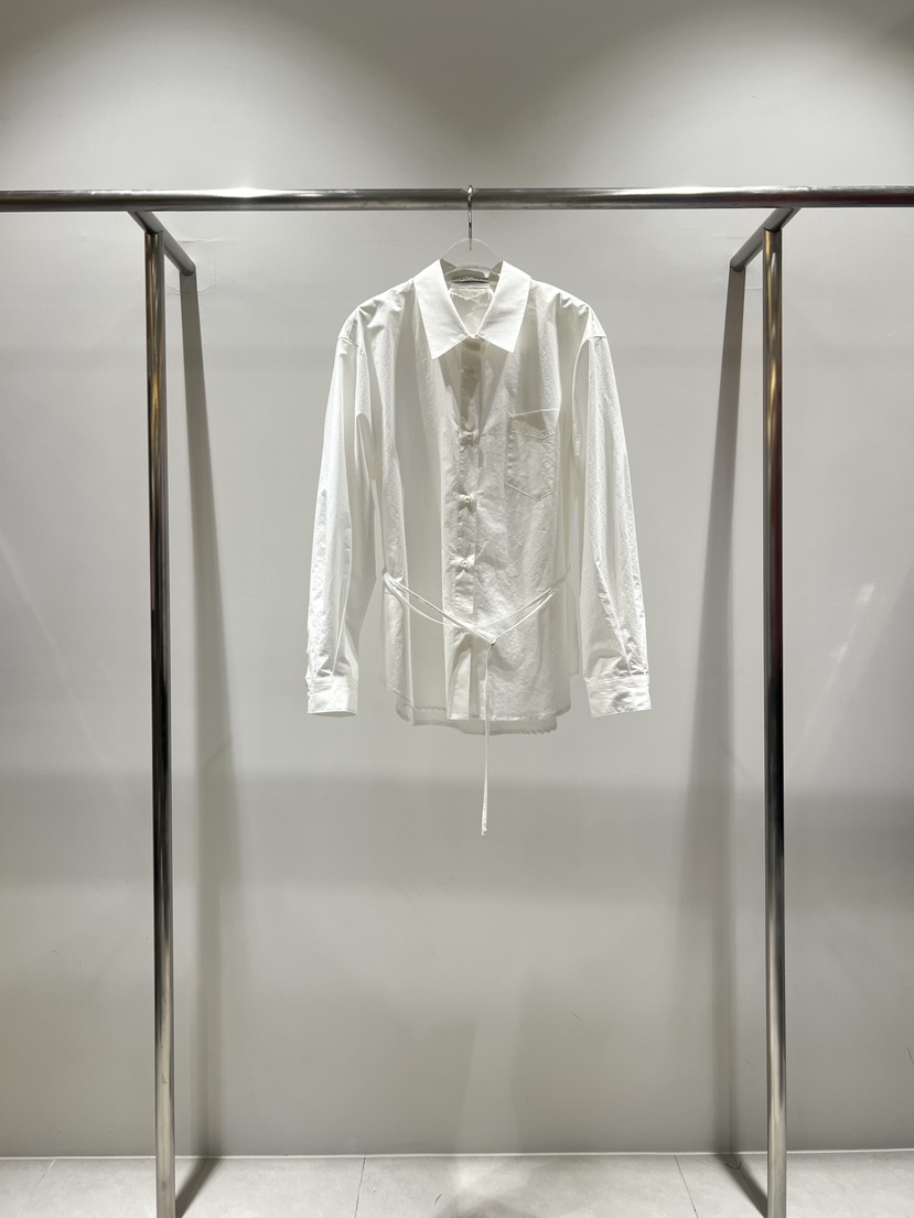 CESTLAVIE韓國直郵女裝新品人氣推薦職業襯衫蕾絲衫含腰繩CESTLAVIE襯衫/蕾絲衫圖色2