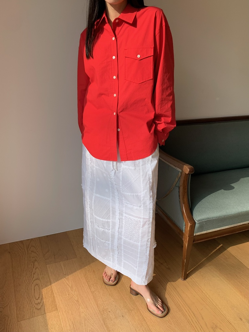 LOVE MY SANTA東大門實拍女士新品26春夏襯衫蕾絲衫口袋Santa/LOVE MY SANTA襯衫/蕾絲衫圖色3