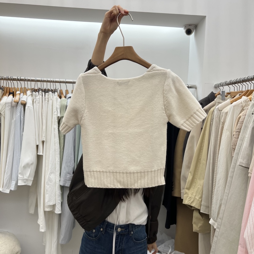 DRESS ROOM東大門直郵女裝新款真品職業時尚26春夏針織衫DRESS ROOM針織衫