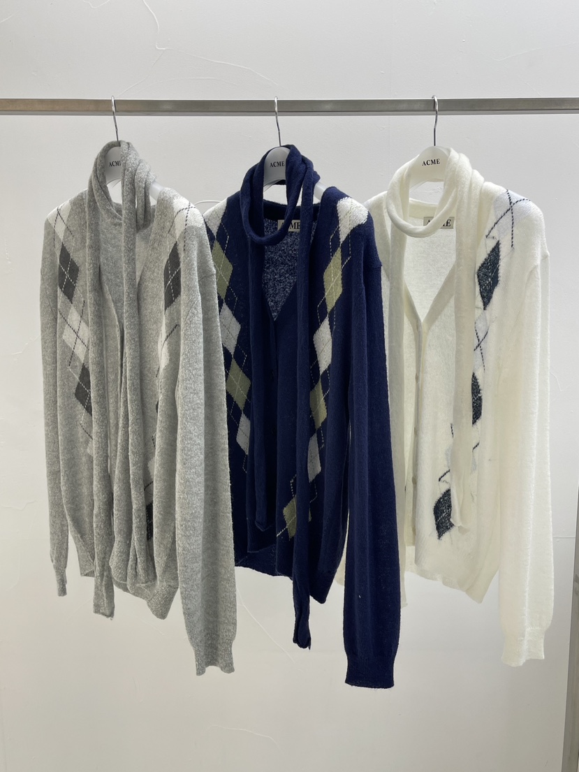 ACME東大門代購女士新品休閑人氣真品熱賣職業針織衫含脖帶ACME針織衫