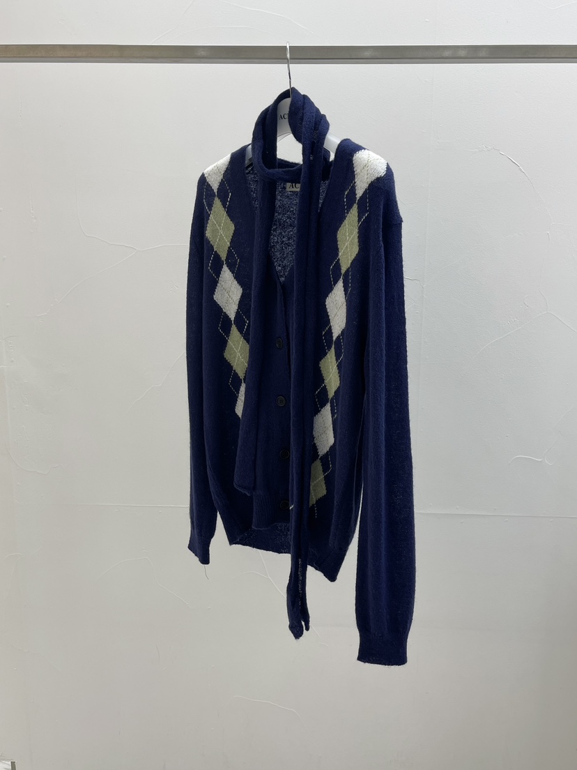 ACME東大門代購女士新品休閑人氣真品熱賣職業針織衫含脖帶ACME針織衫圖色2